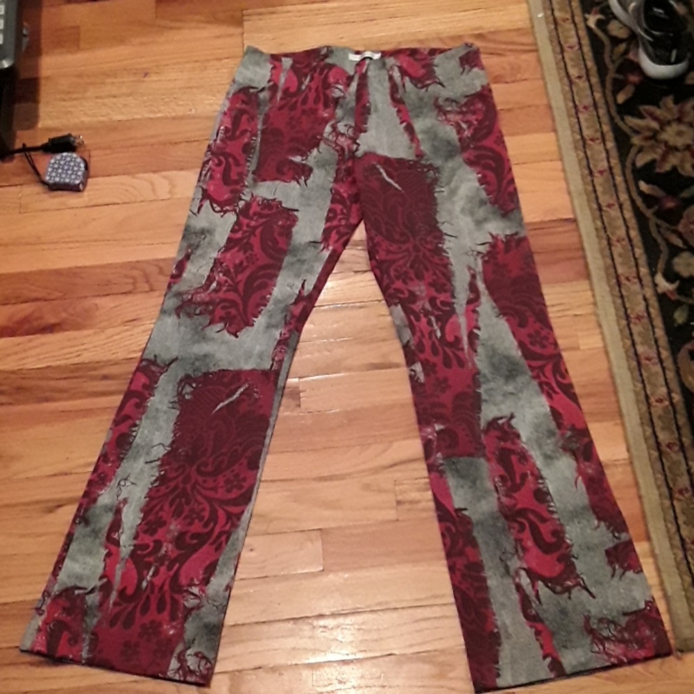 Stretchy side zip Jean-like pants